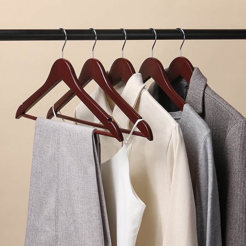 防滑木头木制衣服挂衣架子衣柜撑子木质衣架家用挂衣实木衣挂无痕,淘宝优惠券,粉丝福利购,淘宝优惠卷