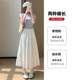 White cake skirt for women in summer 2025 new high waist mid-length A-line skirt ballet style lace fluffy skirt