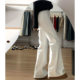 Women's white bootcut jeans autumn 2025 new style