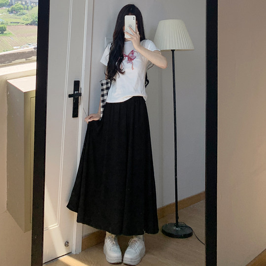 Women's summer thin white culottes