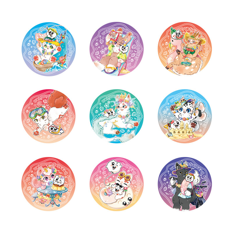 非人哉旗舰店有兽焉X奇米蛋联名福瑞乐园亚克力徽章盲盒动漫吧唧,淘宝优惠券,粉丝福利购,淘宝优惠卷