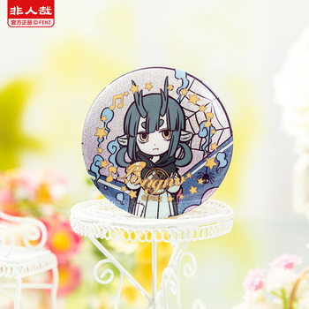 Feirenzai flagship store music CD series tinplate badge animation peripheral cartoon bar blind box decorative pin