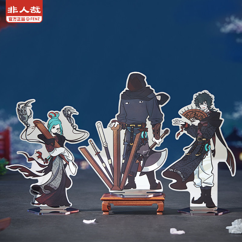 非人哉×刺客信条联名镜面亚克力立牌动漫周边角色收藏桌面摆件,淘宝优惠券,粉丝福利购,淘宝优惠卷