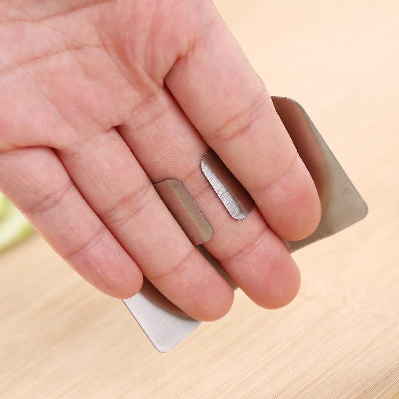 不锈钢护指器防切手神器切菜护手器保护手指套卫士厨房切肉护指套-图2