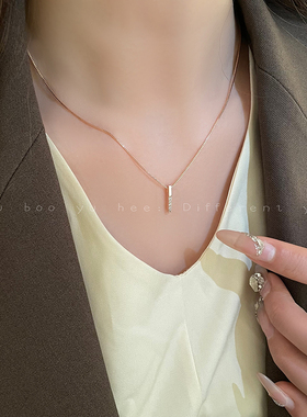 精致锆石项链小众冷淡风颈链