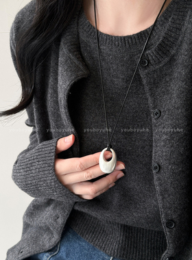 冷淡风水滴吊坠轻奢高级感项链