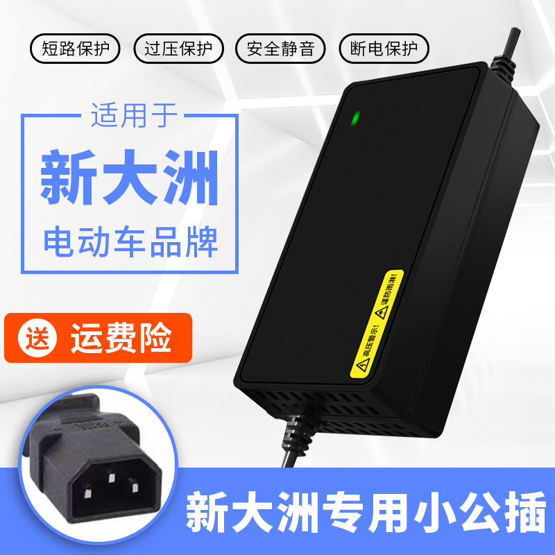 适用新大洲电动车电瓶充电器48V12AH60V20AH72V32A正品原装新国标 - 图2