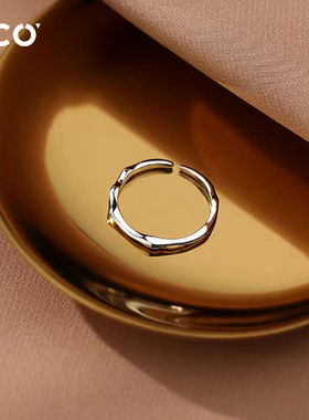 轻奢设计简约精致开口戒指