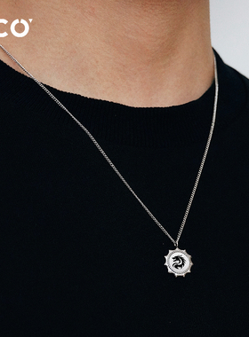 个性设计嘻哈龙腾几何锁骨链