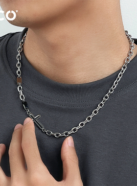 十字架拼接项链男送男友礼物