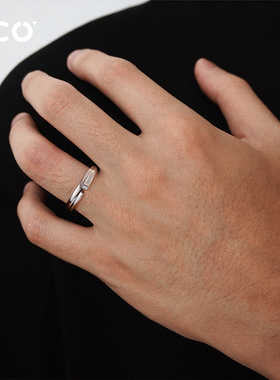 开口可调节高级感ins冷淡风指环