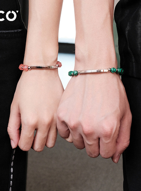 情侣手串小众设计高级感转运珠