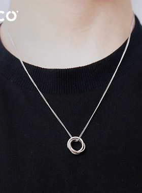莫比乌斯环项链女小众设计