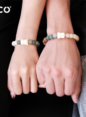 小众设计白玉菩提手串盘玩珠子