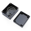 Waterproof junction box three-layer ABS black plastic waterproof