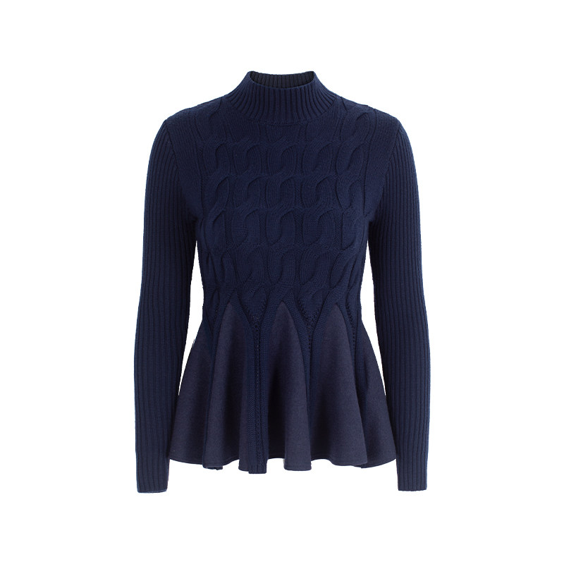 MARYLING玛俪琳2025秋季新品复古麻花辫螺纹针织上衣A1FGW26680,淘宝优惠券,粉丝福利购,淘宝优惠卷