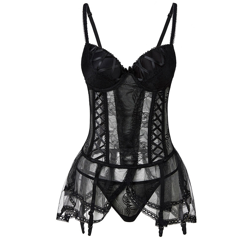 瑷绫说性感女情趣小胸显大连体衣 瑷绫说睡裙