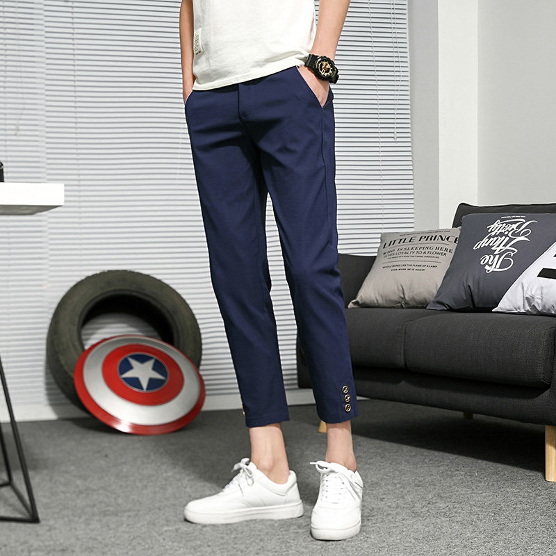 夏季9分韩版潮流帅气工装男休闲裤 寒玿悦休闲裤