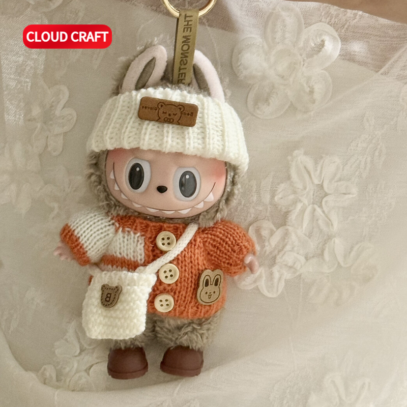 适用于labubu第一二三代娃衣毛衣包包套装前方高能拉布布公仔娃衣,淘宝优惠券,粉丝福利购,淘宝优惠卷