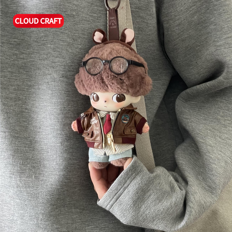 适用DIMOO/LABUBU17CM娃衣潮酷皮衣破洞牛仔裤套装搪胶娃替换服,淘宝优惠券,粉丝福利购,淘宝优惠卷