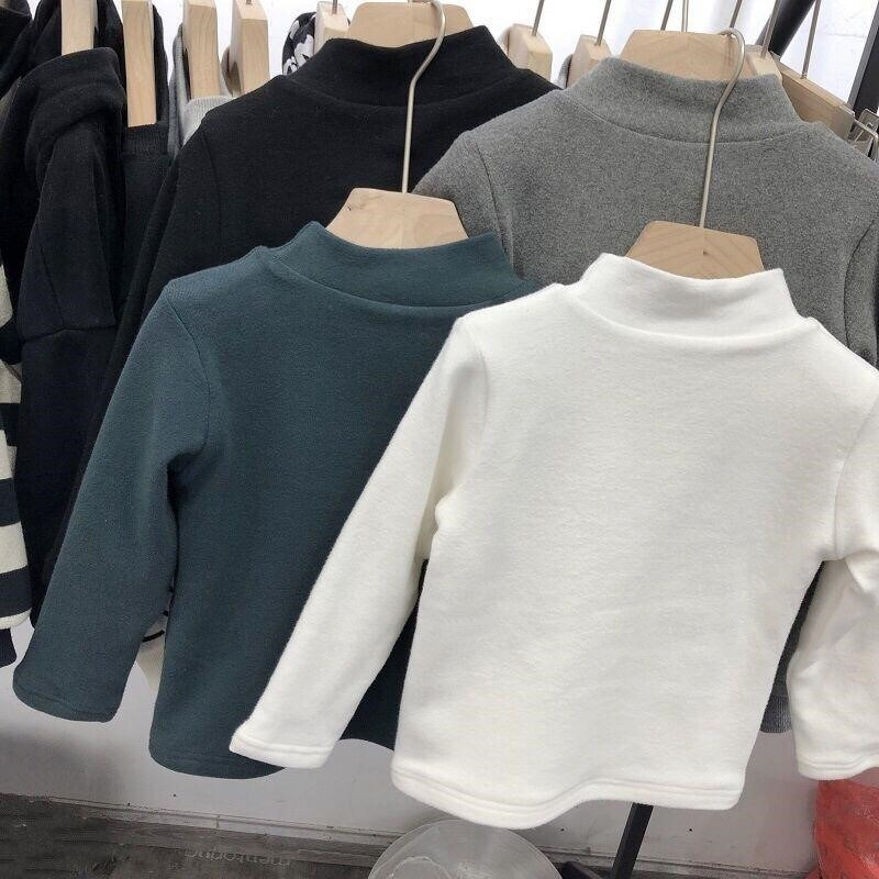 韩国童装2026秋冬保暖儿童内搭T恤上衣男女宝宝洋气半高领打底衫,淘宝优惠券,粉丝福利购,淘宝优惠卷