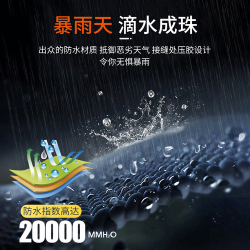 知周摩托车骑行雨衣分体式防暴雨套装男款机车服外卖骑手专用防水 - 图2