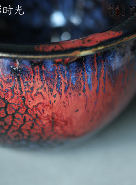 王秋红全手工仿古造型盘口罐钧瓷