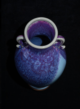 钧彩时光馆藏钧瓷《如意瓶》国工大师刘富安遗作艺术品投资收藏