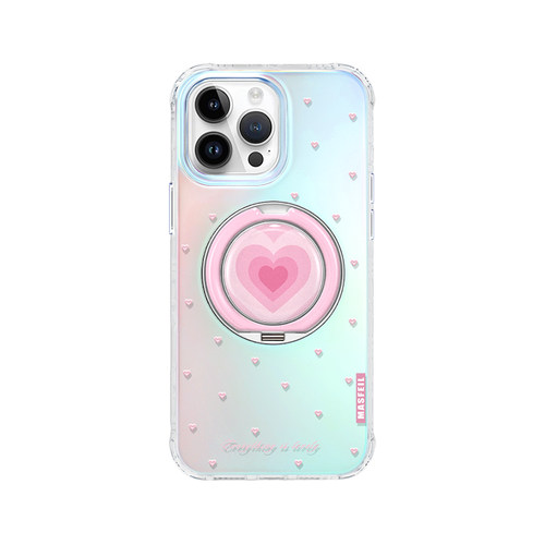 ANGYING × 爱心旋律适用iphone18promax手机壳新款苹果17pro全包保护套ip16支点15女网红Lo9高级感13带支架 - 图0