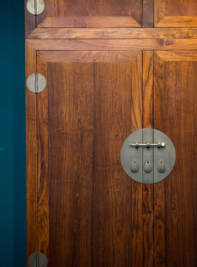 中式风明清古典海南顶箱柜黄花梨