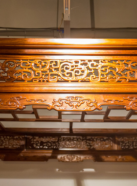 【已售欣赏勿拍】黄花梨黄花梨螭龙纹六柱架子床明清古典家具收藏