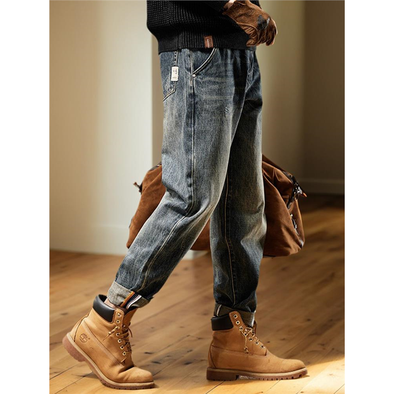 美式复古直筒牛仔裤男2025新款春季潮牌高端水洗秋冬百搭休闲长裤,淘宝优惠券,粉丝福利购,淘宝优惠卷