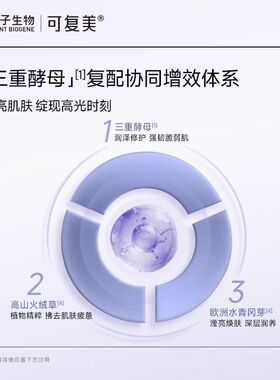 可复美三重酵母精粹面膜5片