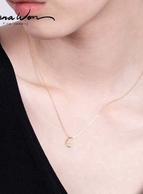 WanaWon14K金月亮项链