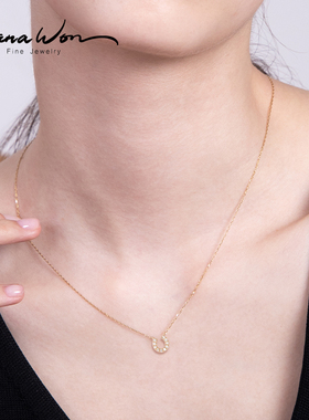 WanaWon幸运马蹄培育钻石项链