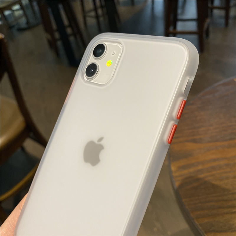 撞色白色肤感适用苹果x手机壳iphone8plus全包边7plus液态硅胶xsmax保护套iphone11简约11promax透明XR壳情侣 - 图2