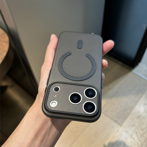 佳子秀磁吸钛金灰适用苹果17pro手机壳简约iphone17保护套16promax轻薄15pro全包镜头13透明液态硅胶14软胶12 - 图2