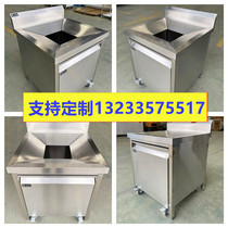 Custom-made stainless steel collection and handicapped collection of garbage truck Rubbish Table Dinner Plate of Dining Car Swill Terrace Cutlery Trash Can