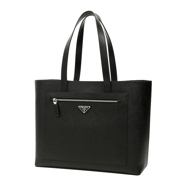 prada /普拉达黑色公文包男包 奢批海外男士包袋