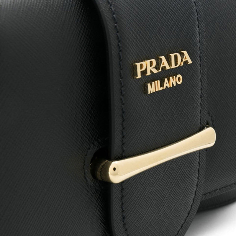 prada /普拉达经典纯色牛皮手提包 奢批海外女士包袋