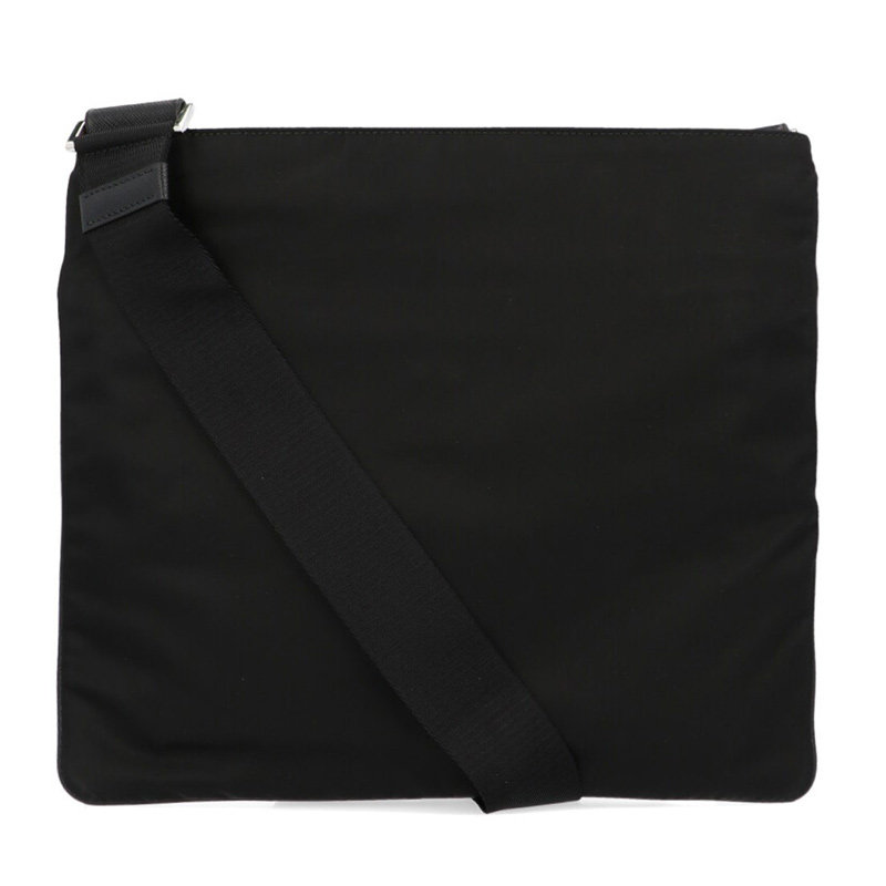 prada官方正品男士黑色三角单肩包 奢批海外男士包袋