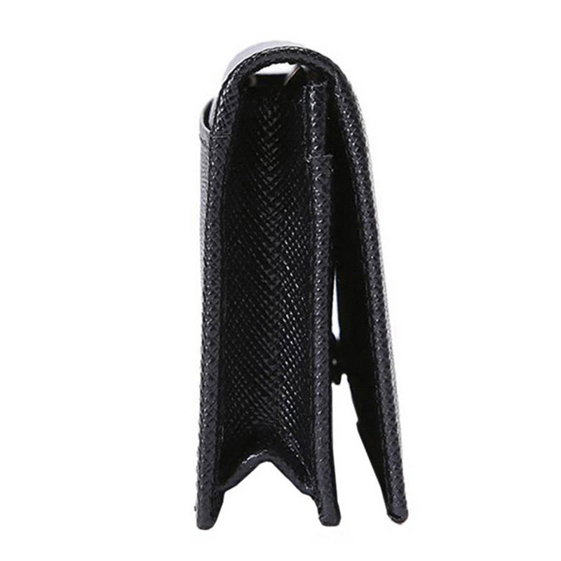 prada黑色牛皮男士短款简约零钱包 奢批海外钱包