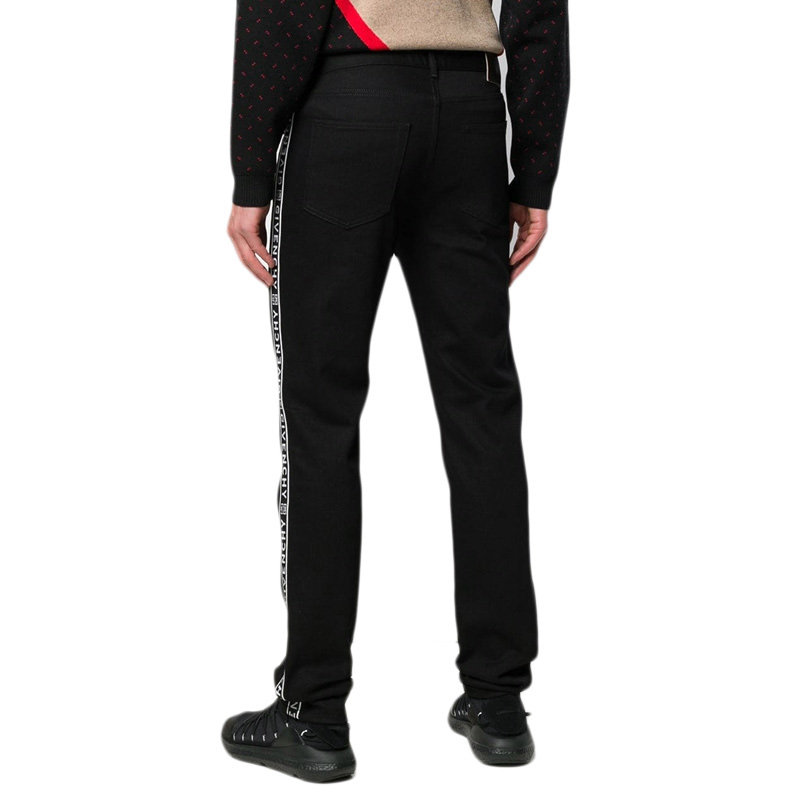 givenchy 20秋冬男装黑色棉质休闲裤 奢批海外休闲裤