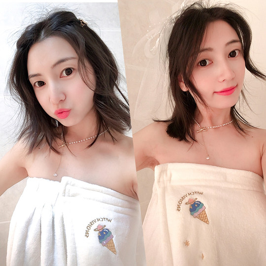 Pure cotton thin tube top bath towel can be worn