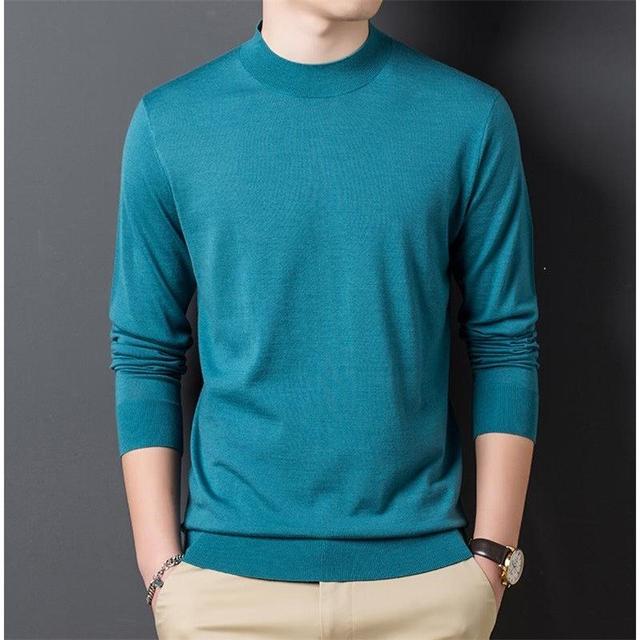 Ordos cashmere sweater male 100 pure cashmere fate of the year big red sweater knitting bottom woolen sweater thin