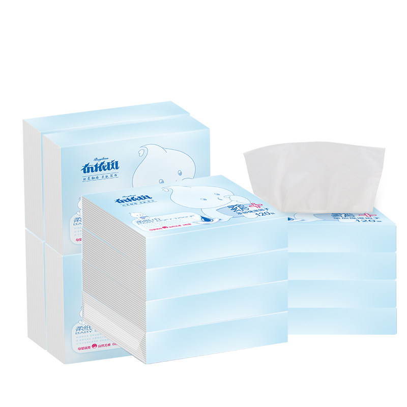 布依斑乳霜保湿纸巾婴儿亲肤抽纸巾 布依斑抽纸