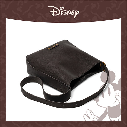 Disney/迪士尼秋冬新款黑巧米奇水桶包时尚百搭通勤单肩斜挎包女 - 图2