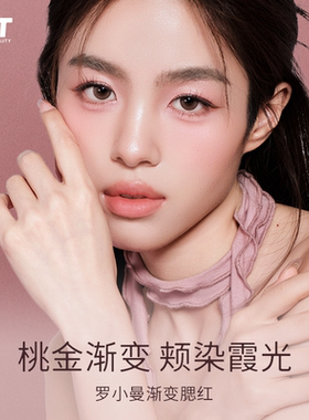 RMT罗小曼双拼渐变腮红女高光修容盘自然裸妆提亮渐变色腮红