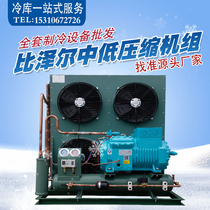Beijing Bizer Cold Bank Refrigeration Unit Complete Equipment Large Farm Tonic Preservation Refrigerated Freezer Customized Installation