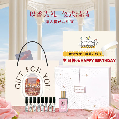未知气味环球旅行香水礼盒套装送闺蜜生日礼物女生轻奢实用高级感 - 图2